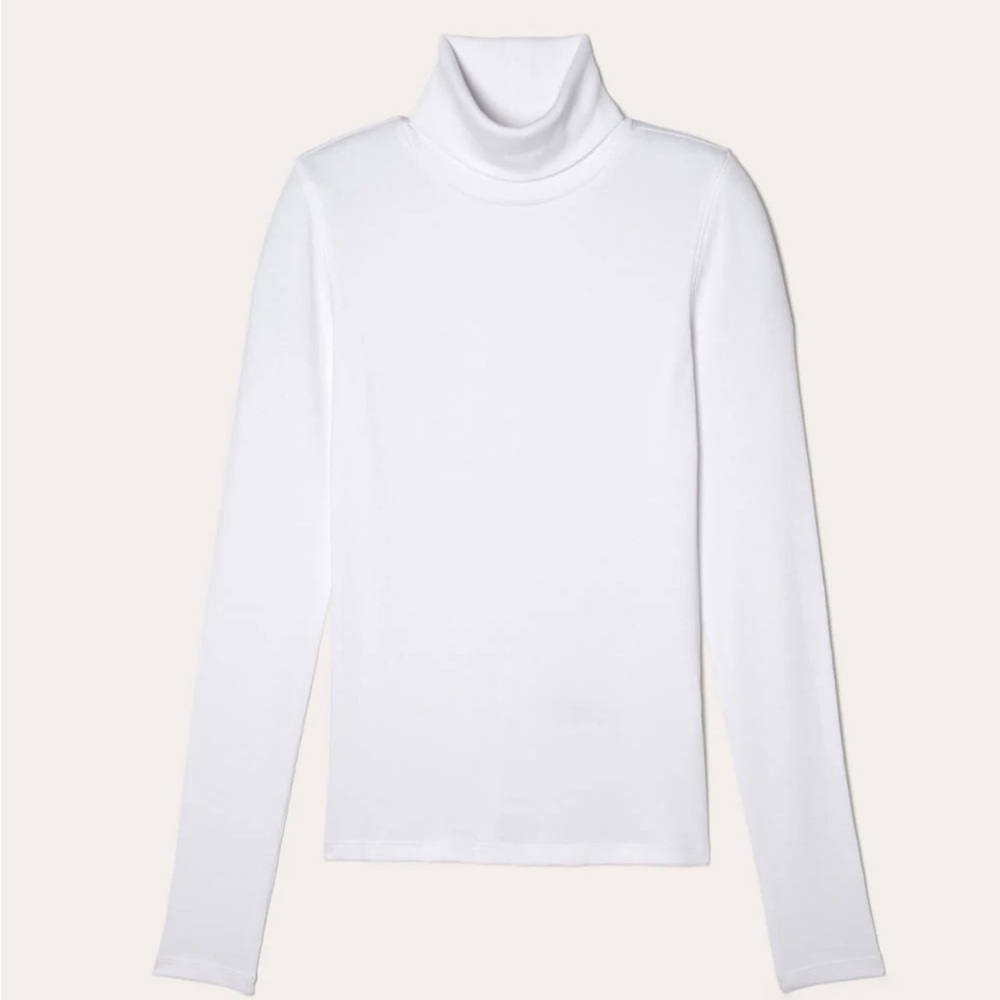 Everlane Cream Ribbed Turtleneck